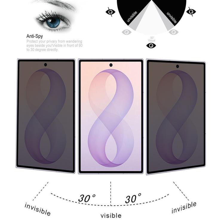 Silk Full Cover 28-degree Privacy Tempered Glass Film, For Galaxy Z Fold8 5G, For Galaxy Z Fold8 Ultra 5G, For Samsung Galaxy Z Fold7 5G