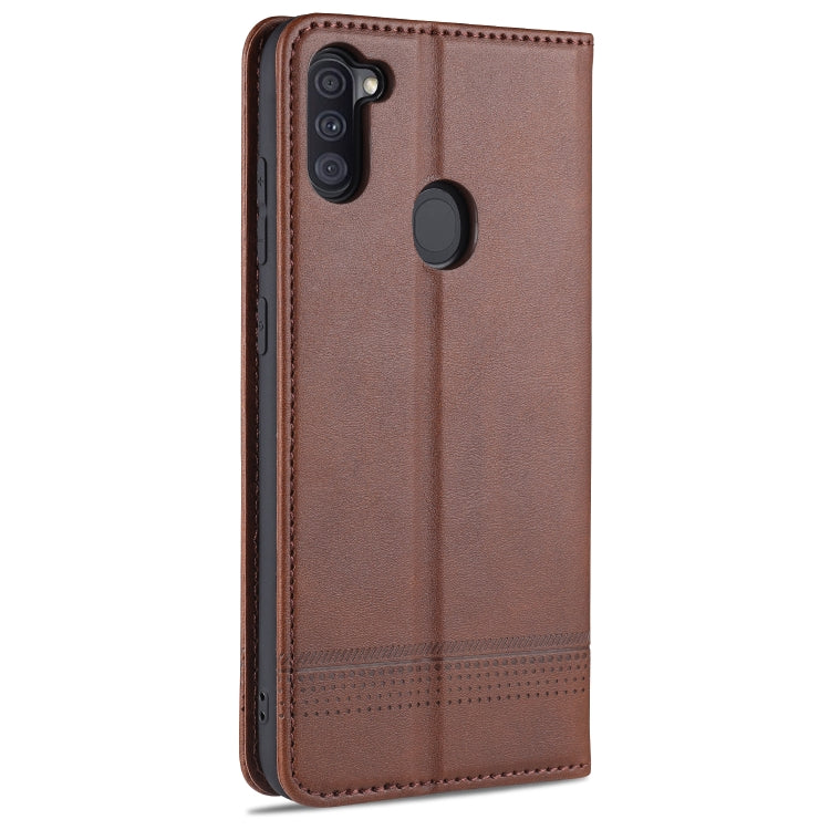AZNS Magnetic Calf Texture Horizontal Flip Leather Case with Card Slots & Holder & Wallet, For Samsung Galaxy A11, For Samsung Galaxy A21s, For Samsung Galaxy A31, For Samsung Galaxy A41, For Samsung Galaxy A51, For Samsung Galaxy A71                  ...