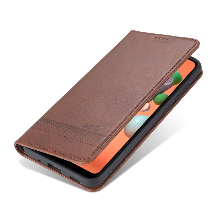 AZNS Magnetic Calf Texture Horizontal Flip Leather Case with Card Slots & Holder & Wallet, For Samsung Galaxy A11, For Samsung Galaxy A21s, For Samsung Galaxy A31, For Samsung Galaxy A41, For Samsung Galaxy A51, For Samsung Galaxy A71                  ...