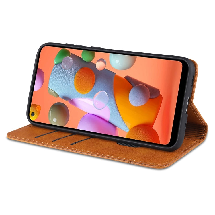 AZNS Magnetic Calf Texture Horizontal Flip Leather Case with Card Slots & Holder & Wallet, For Samsung Galaxy A11, For Samsung Galaxy A21s, For Samsung Galaxy A31, For Samsung Galaxy A41, For Samsung Galaxy A51, For Samsung Galaxy A71                  ...