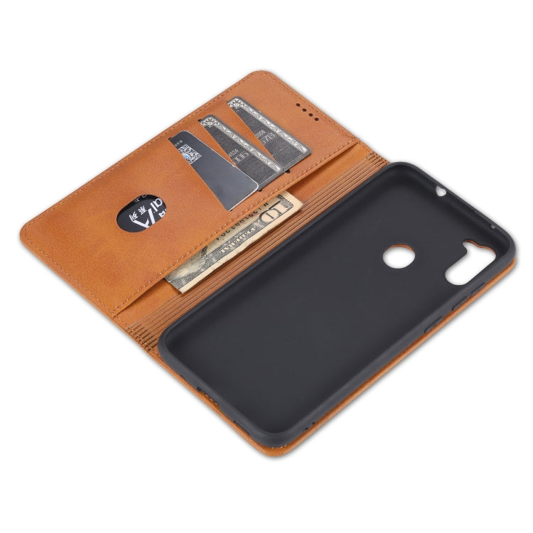 AZNS Magnetic Calf Texture Horizontal Flip Leather Case with Card Slots & Holder & Wallet, For Samsung Galaxy A11, For Samsung Galaxy A21s, For Samsung Galaxy A31, For Samsung Galaxy A41, For Samsung Galaxy A51, For Samsung Galaxy A71                  ...