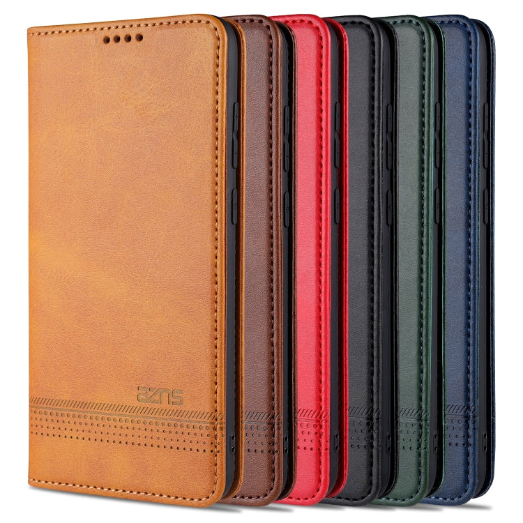 AZNS Magnetic Calf Texture Horizontal Flip Leather Case with Card Slots & Holder & Wallet, For Samsung Galaxy A11, For Samsung Galaxy A21s, For Samsung Galaxy A31, For Samsung Galaxy A41, For Samsung Galaxy A51, For Samsung Galaxy A71                  ...