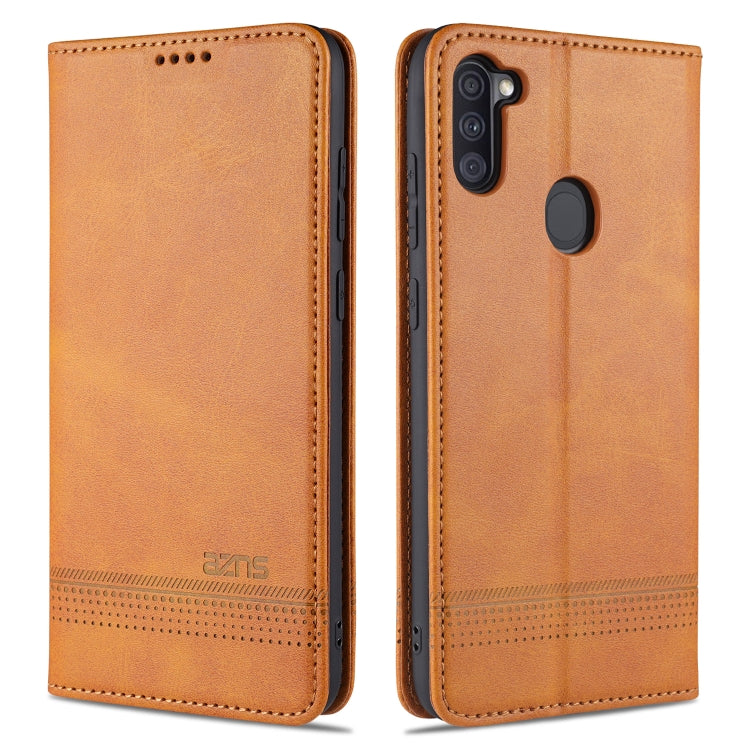 AZNS Magnetic Calf Texture Horizontal Flip Leather Case with Card Slots & Holder & Wallet, For Samsung Galaxy A11, For Samsung Galaxy A21s, For Samsung Galaxy A31, For Samsung Galaxy A41, For Samsung Galaxy A51, For Samsung Galaxy A71                  ...