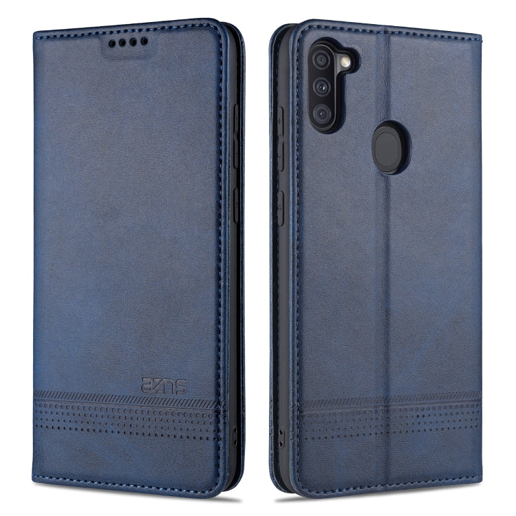 AZNS Magnetic Calf Texture Horizontal Flip Leather Case with Card Slots & Holder & Wallet, For Samsung Galaxy A11, For Samsung Galaxy A21s, For Samsung Galaxy A31, For Samsung Galaxy A41, For Samsung Galaxy A51, For Samsung Galaxy A71                  ...