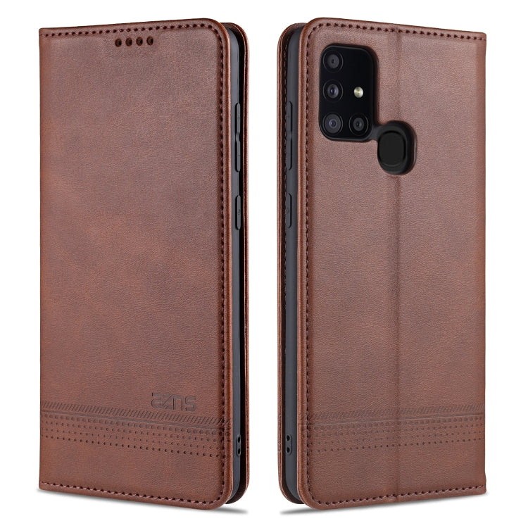 AZNS Magnetic Calf Texture Horizontal Flip Leather Case with Card Slots & Holder & Wallet, For Samsung Galaxy A11, For Samsung Galaxy A21s, For Samsung Galaxy A31, For Samsung Galaxy A41, For Samsung Galaxy A51, For Samsung Galaxy A71                  ...