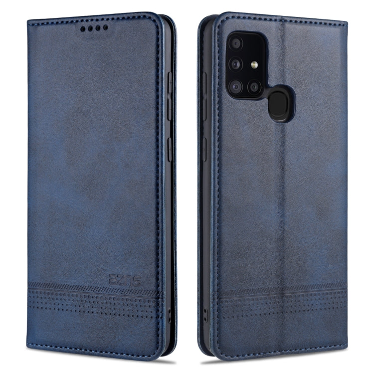 AZNS Magnetic Calf Texture Horizontal Flip Leather Case with Card Slots & Holder & Wallet, For Samsung Galaxy A11, For Samsung Galaxy A21s, For Samsung Galaxy A31, For Samsung Galaxy A41, For Samsung Galaxy A51, For Samsung Galaxy A71                  ...