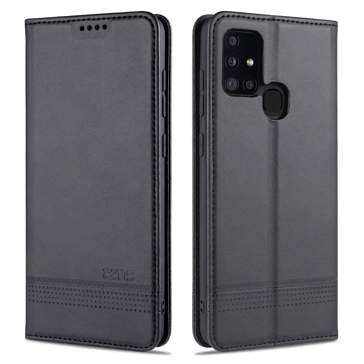 AZNS Magnetic Calf Texture Horizontal Flip Leather Case with Card Slots & Holder & Wallet, For Samsung Galaxy A11, For Samsung Galaxy A21s, For Samsung Galaxy A31, For Samsung Galaxy A41, For Samsung Galaxy A51, For Samsung Galaxy A71                  ...