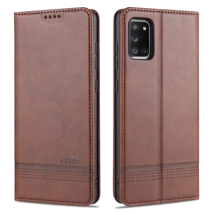 AZNS Magnetic Calf Texture Horizontal Flip Leather Case with Card Slots & Holder & Wallet, For Samsung Galaxy A11, For Samsung Galaxy A21s, For Samsung Galaxy A31, For Samsung Galaxy A41, For Samsung Galaxy A51, For Samsung Galaxy A71                  ...