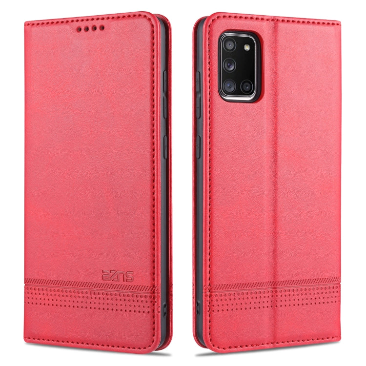 AZNS Magnetic Calf Texture Horizontal Flip Leather Case with Card Slots & Holder & Wallet, For Samsung Galaxy A11, For Samsung Galaxy A21s, For Samsung Galaxy A31, For Samsung Galaxy A41, For Samsung Galaxy A51, For Samsung Galaxy A71                  ...