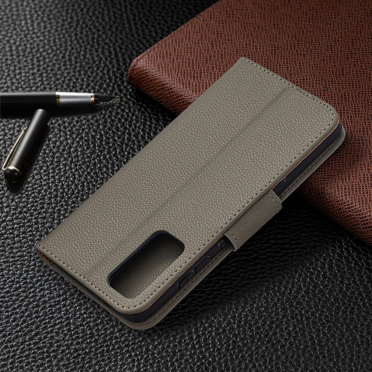 Litchi Texture Pure Color Horizontal Flip PU Leather Case with Holder & Card Slots & Wallet & Lanyard, For Galaxy S20 FE 5G / S20 Lite, For Samsung Galaxy S20 FE 5G / S20 Lite