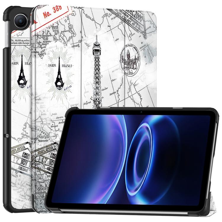 Custer Painted 3-Fold Stand Leather Smart Tablet Case, For Xiaomi Redmi Pad 2 SE 9.7 2026, For Xiaomi Redmi Pad 2