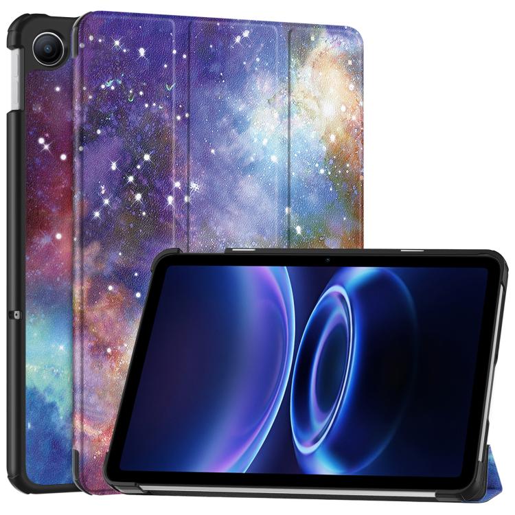 Custer Painted 3-Fold Stand Leather Smart Tablet Case, For Xiaomi Redmi Pad 2 SE 9.7 2026, For Xiaomi Redmi Pad 2