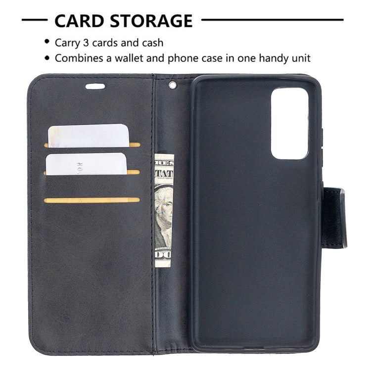 Lambskin Texture Pure Color Horizontal Flip PU Leather Case with Holder & Card Slots & Wallet & Lanyard, For Galaxy S20 FE 5G / S20 Lite, For Samsung Galaxy S20 FE 5G / S20 Lite