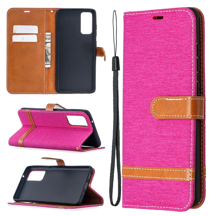 Color Matching Denim Texture Horizontal Flip Leather Case with Holder & Card Slots & Wallet & Lanyard, For Galaxy S20 FE 5G / S20 Lite