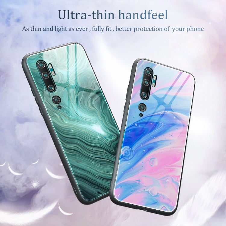 Marble Pattern Glass Protective Case, For Xiaomi Mi Note 10, For Xiaomi Mi CC9 / A3 Lite, For Xiaomi Redmi 9A, For Xiaomi Redmi K20 / K20 Pro / Mi 9T, For Xiaomi Redmi Note 9, For Xiaomi Redmi Note 9S / Note 9 Pro, For Xiaomi Redmi Note 8 Pro