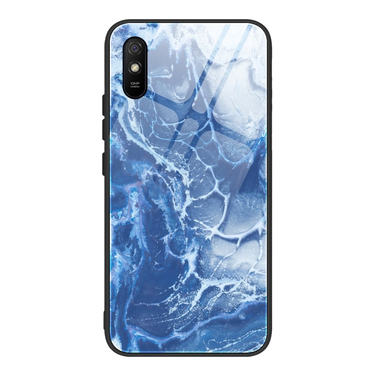 Marble Pattern Glass Protective Case, For Xiaomi Mi Note 10, For Xiaomi Mi CC9 / A3 Lite, For Xiaomi Redmi 9A, For Xiaomi Redmi K20 / K20 Pro / Mi 9T, For Xiaomi Redmi Note 9, For Xiaomi Redmi Note 9S / Note 9 Pro, For Xiaomi Redmi Note 8 Pro