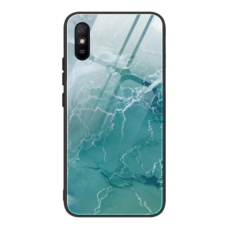 Marble Pattern Glass Protective Case, For Xiaomi Mi Note 10, For Xiaomi Mi CC9 / A3 Lite, For Xiaomi Redmi 9A, For Xiaomi Redmi K20 / K20 Pro / Mi 9T, For Xiaomi Redmi Note 9, For Xiaomi Redmi Note 9S / Note 9 Pro, For Xiaomi Redmi Note 8 Pro