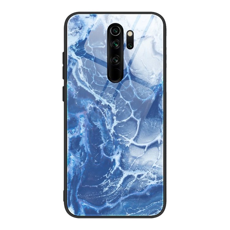 Marble Pattern Glass Protective Case, For Xiaomi Mi Note 10, For Xiaomi Mi CC9 / A3 Lite, For Xiaomi Redmi 9A, For Xiaomi Redmi K20 / K20 Pro / Mi 9T, For Xiaomi Redmi Note 9, For Xiaomi Redmi Note 9S / Note 9 Pro, For Xiaomi Redmi Note 8 Pro