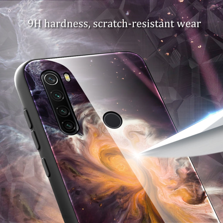 Marble Pattern Glass Protective Case, For Xiaomi Redmi Note 8T