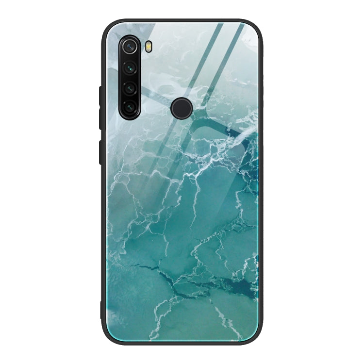 Marble Pattern Glass Protective Case, For Xiaomi Redmi Note 8T
