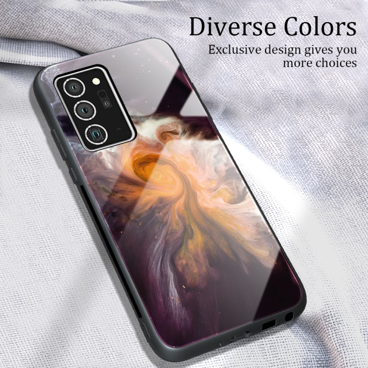 Marble Pattern Glass Protective Case, For Samsung Galaxy Note20 Ultra, For Samsung Galaxy S20 Ultra, For Samsung Galaxy Note10 Lite / A81, For Samsung Galaxy A51, For Samsung Galaxy A50 / A50s / A30s, For Samsung Galaxy A21s