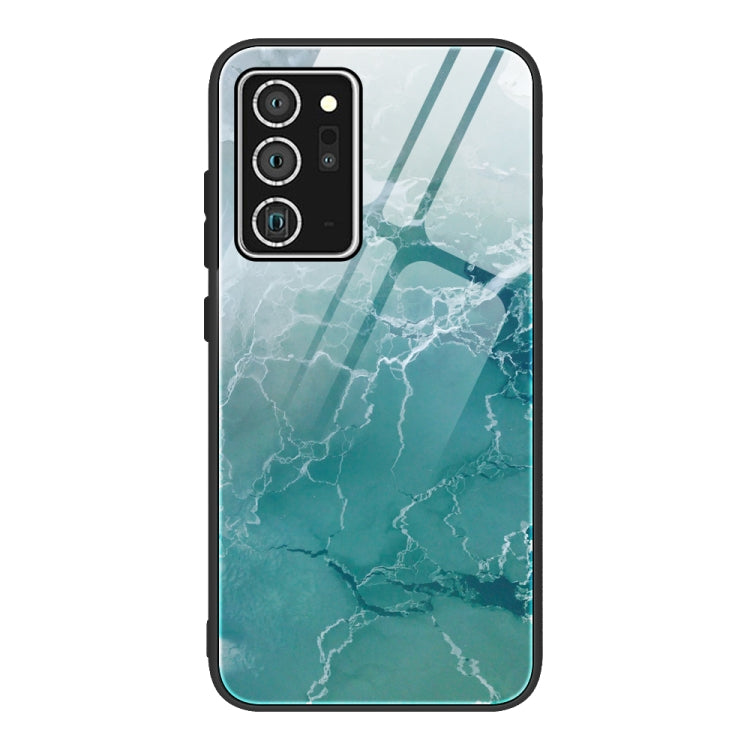 Marble Pattern Glass Protective Case, For Samsung Galaxy Note20 Ultra, For Samsung Galaxy S20 Ultra, For Samsung Galaxy Note10 Lite / A81, For Samsung Galaxy A51, For Samsung Galaxy A50 / A50s / A30s, For Samsung Galaxy A21s