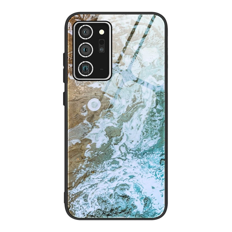 Marble Pattern Glass Protective Case, For Samsung Galaxy Note20 Ultra, For Samsung Galaxy S20 Ultra, For Samsung Galaxy Note10 Lite / A81, For Samsung Galaxy A51, For Samsung Galaxy A50 / A50s / A30s, For Samsung Galaxy A21s