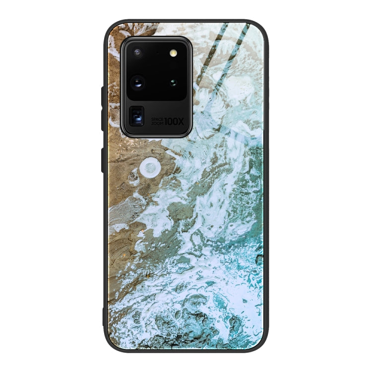 Marble Pattern Glass Protective Case, For Samsung Galaxy Note20 Ultra, For Samsung Galaxy S20 Ultra, For Samsung Galaxy Note10 Lite / A81, For Samsung Galaxy A51, For Samsung Galaxy A50 / A50s / A30s, For Samsung Galaxy A21s
