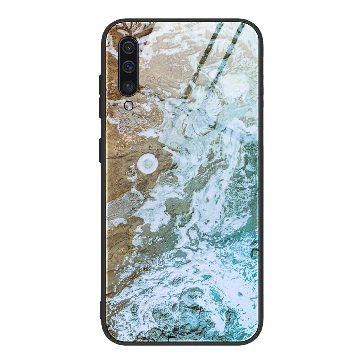 Marble Pattern Glass Protective Case, For Samsung Galaxy Note20 Ultra, For Samsung Galaxy S20 Ultra, For Samsung Galaxy Note10 Lite / A81, For Samsung Galaxy A51, For Samsung Galaxy A50 / A50s / A30s, For Samsung Galaxy A21s