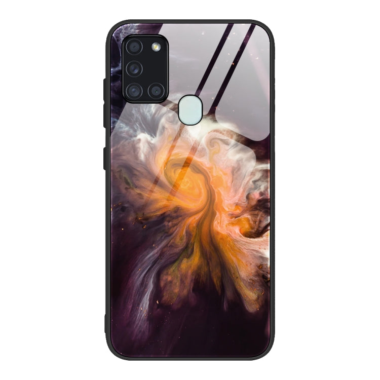 Marble Pattern Glass Protective Case, For Samsung Galaxy Note20 Ultra, For Samsung Galaxy S20 Ultra, For Samsung Galaxy Note10 Lite / A81, For Samsung Galaxy A51, For Samsung Galaxy A50 / A50s / A30s, For Samsung Galaxy A21s