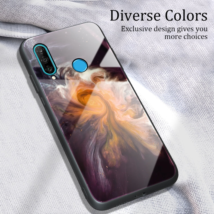 Marble Pattern Glass Protective Case, For Huawei P30 lite / nova 4e, For Huawei P30 Pro, For Huawei Y9 Prime (2019) / P Smart Z, For Honor 20 / nova 5T