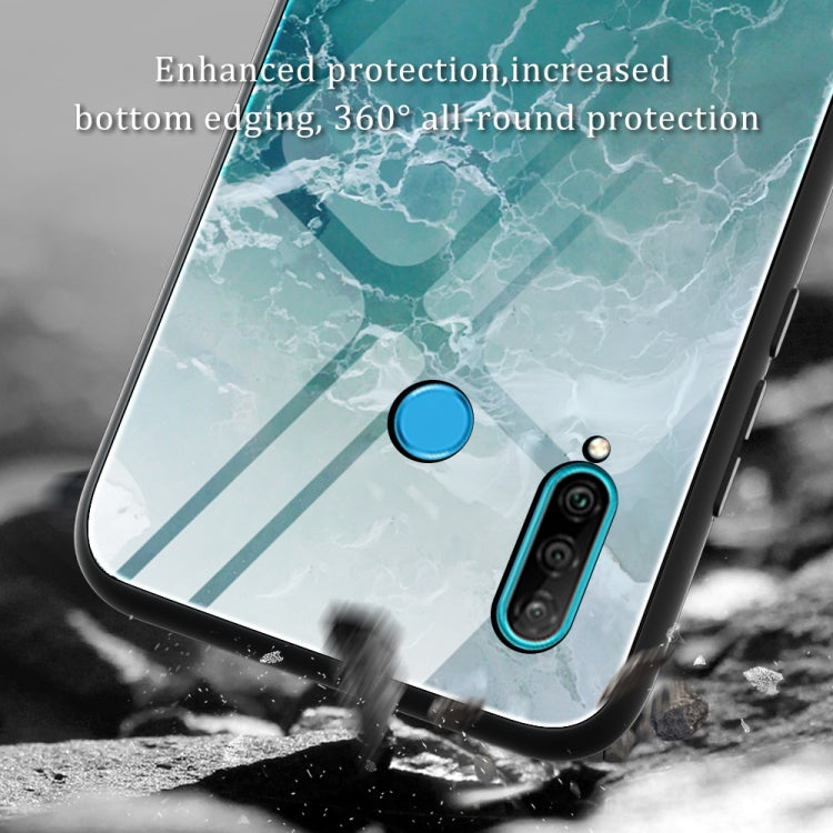 Marble Pattern Glass Protective Case, For Huawei P30 lite / nova 4e, For Huawei P30 Pro, For Huawei Y9 Prime (2019) / P Smart Z, For Honor 20 / nova 5T