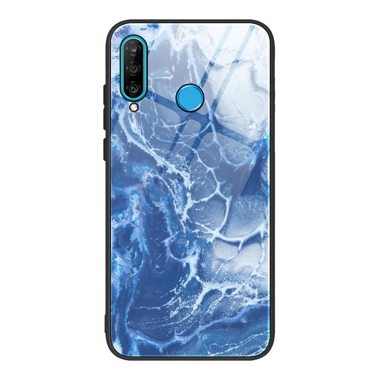 Marble Pattern Glass Protective Case, For Huawei P30 lite / nova 4e, For Huawei P30 Pro, For Huawei Y9 Prime (2019) / P Smart Z, For Honor 20 / nova 5T