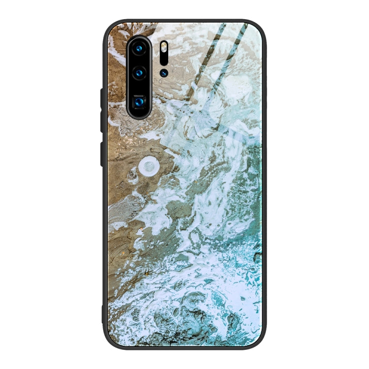 Marble Pattern Glass Protective Case, For Huawei P30 lite / nova 4e, For Huawei P30 Pro, For Huawei Y9 Prime (2019) / P Smart Z, For Honor 20 / nova 5T