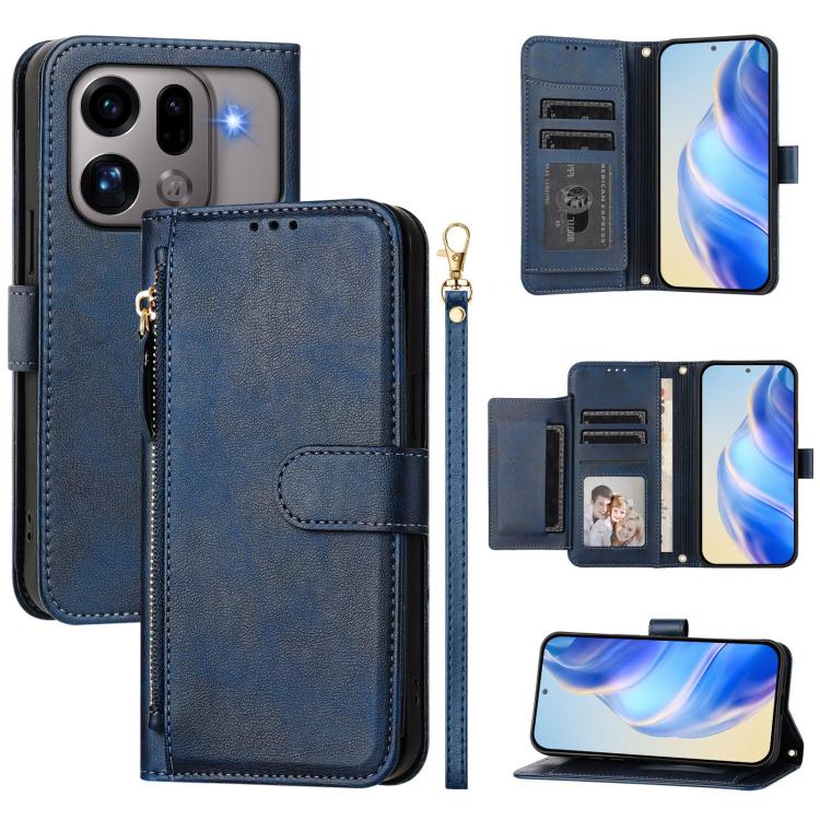 Multi-Card Slots Zipper Wallet Leather Phone Case, For OPPO Reno16 F 5G / Reno16 FS 5G, For OPPO Reno16 5G / Reno16 Pro 5G Global, For OPPO Find X9s Pro 5G, For OPPO Find X9 Ultra, For OPPO A6 GT 5G, For OPPO K13 Turbo 5G / K13 Turbo Pro 5G            ...