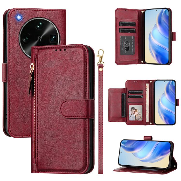 Multi-Card Slots Zipper Wallet Leather Phone Case, For OPPO Reno16 F 5G / Reno16 FS 5G, For OPPO Reno16 5G / Reno16 Pro 5G Global, For OPPO Find X9s Pro 5G, For OPPO Find X9 Ultra, For OPPO A6 GT 5G, For OPPO K13 Turbo 5G / K13 Turbo Pro 5G            ...