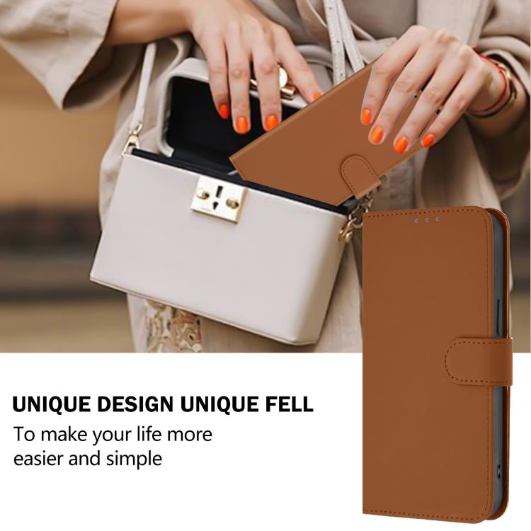 Skin Feel Solid Color Leather Phone Case with Lanyard, For Xiaomi Civi 5 Pro 5G, For Xiaomi 15S Pro 5G