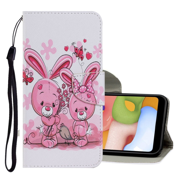 Coloured Drawing Pattern Horizontal Flip PU Leather Case with Holder & Card Slots & Wallet & Lanyard, For Samsung Galaxy A71