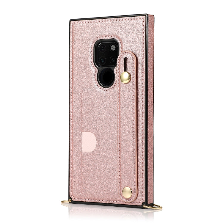 Wrist Strap PU+TPU Shockproof Protective Case with Crossbody Lanyard & Holder & Card Slot, For Huawei Mate 20, For Huawei Mate 20 Lite, For Huawei Mate 20 Pro, For Huawei Mate 30, For Huawei P30, For Huawei P30 Lite, For Huawei P30 Pro, For Huawei P40 ...