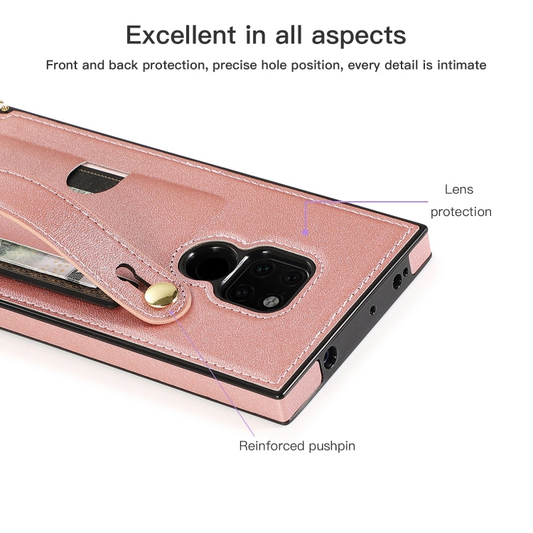 Wrist Strap PU+TPU Shockproof Protective Case with Crossbody Lanyard & Holder & Card Slot, For Huawei Mate 20, For Huawei Mate 20 Lite, For Huawei Mate 20 Pro, For Huawei Mate 30, For Huawei P30, For Huawei P30 Lite, For Huawei P30 Pro, For Huawei P40 ...