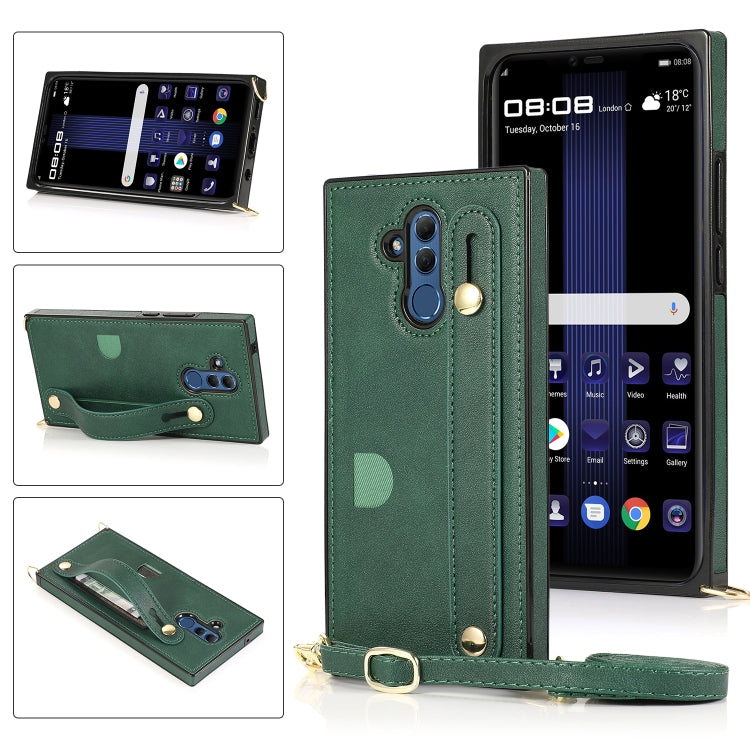 Wrist Strap PU+TPU Shockproof Protective Case with Crossbody Lanyard & Holder & Card Slot, For Huawei Mate 20, For Huawei Mate 20 Lite, For Huawei Mate 20 Pro, For Huawei Mate 30, For Huawei P30, For Huawei P30 Lite, For Huawei P30 Pro, For Huawei P40 ...
