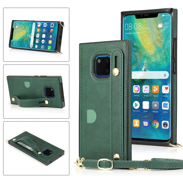 Wrist Strap PU+TPU Shockproof Protective Case with Crossbody Lanyard & Holder & Card Slot, For Huawei Mate 20, For Huawei Mate 20 Lite, For Huawei Mate 20 Pro, For Huawei Mate 30, For Huawei P30, For Huawei P30 Lite, For Huawei P30 Pro, For Huawei P40 ...