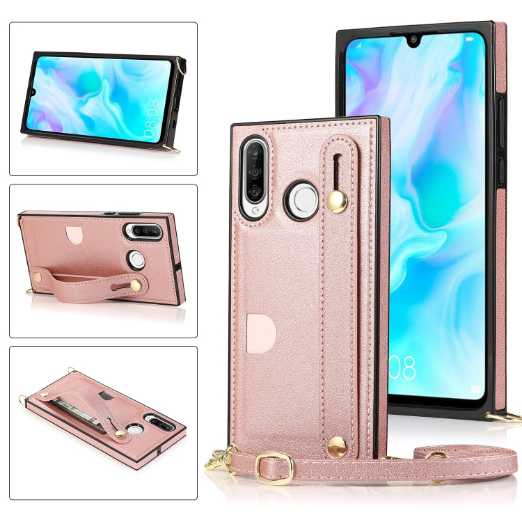 Wrist Strap PU+TPU Shockproof Protective Case with Crossbody Lanyard & Holder & Card Slot, For Huawei Mate 20, For Huawei Mate 20 Lite, For Huawei Mate 20 Pro, For Huawei Mate 30, For Huawei P30, For Huawei P30 Lite, For Huawei P30 Pro, For Huawei P40 ...