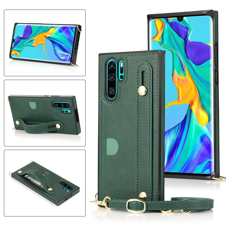 Wrist Strap PU+TPU Shockproof Protective Case with Crossbody Lanyard & Holder & Card Slot, For Huawei Mate 20, For Huawei Mate 20 Lite, For Huawei Mate 20 Pro, For Huawei Mate 30, For Huawei P30, For Huawei P30 Lite, For Huawei P30 Pro, For Huawei P40 ...