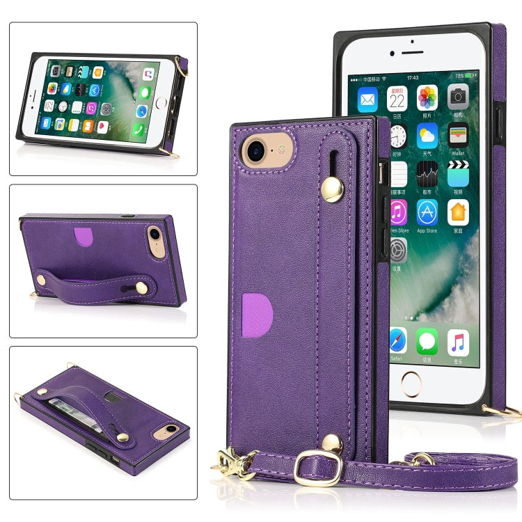 Wrist Strap PU+TPU Shockproof Protective Case with Crossbody Lanyard & Holder & Card Slot, For iPhone 6, For iPhone 7 / 8 / SE 2020, For iPhone 6 Plus, For iPhone 8 Plus / 7 Plus, For iPhone XS / X, For iPhone XR, For iPhone XS Max, For iPhone 11      ...