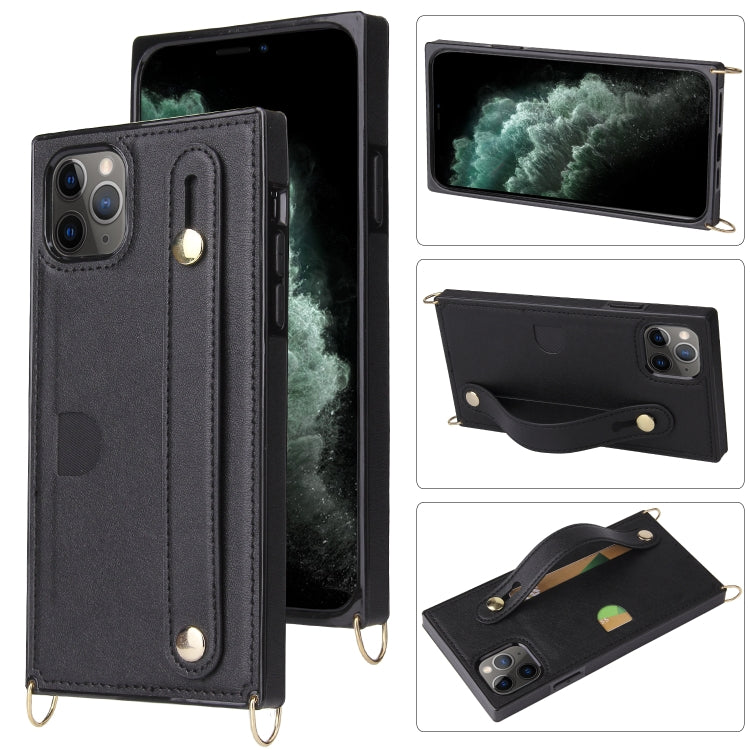 Wrist Strap PU+TPU Shockproof Protective Case with Crossbody Lanyard & Holder & Card Slot, For iPhone 6, For iPhone 7 / 8 / SE 2020, For iPhone 6 Plus, For iPhone 8 Plus / 7 Plus, For iPhone XS / X, For iPhone XR, For iPhone XS Max, For iPhone 11      ...