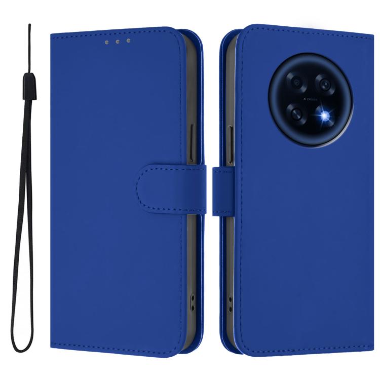 Skin Feel Solid Color Leather Phone Case with Lanyard, For OPPO Find X9, For OPPO A6 GT 5G