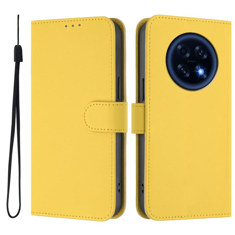 Skin Feel Solid Color Leather Phone Case with Lanyard, For OPPO Find X9, For OPPO A6 GT 5G