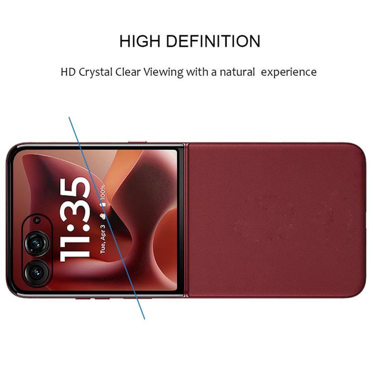 3D Hot Bending Edge Glue HD Curved Tempered Glass Film, For Motorola Razr 60 Ultra, For Motorola Razr 60