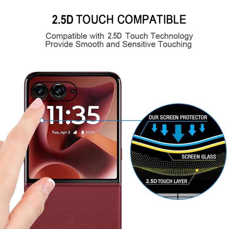 3D Hot Bending Edge Glue HD Curved Tempered Glass Film, For Motorola Razr 60 Ultra, For Motorola Razr 60